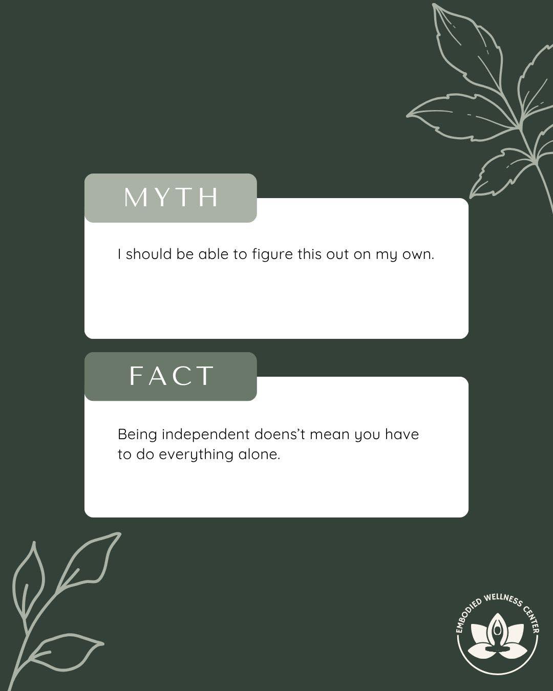 Independence doesn’t mean never needing support. Asking for help doesn’t make you weak, incapable, or dependent. Sometimes, it’s the most self-aware thing you can do.