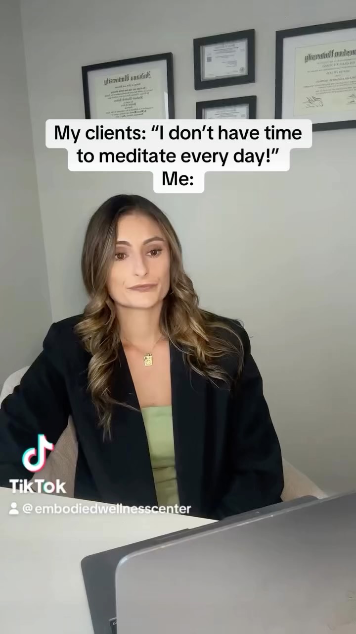 There is a Zen proverb that goes something like this: “If you don’t have time to meditate for an hour everyday, you should meditate for two hours.” The busier life gets, the more beneficial mindfulness becomes. It helps us slow down, reset, and stay grounded amid the chaos. Even just a minute or two can make a difference; it’s not about the length, but the practice of coming back to yourself. Start small. Your mind and body will thank you.